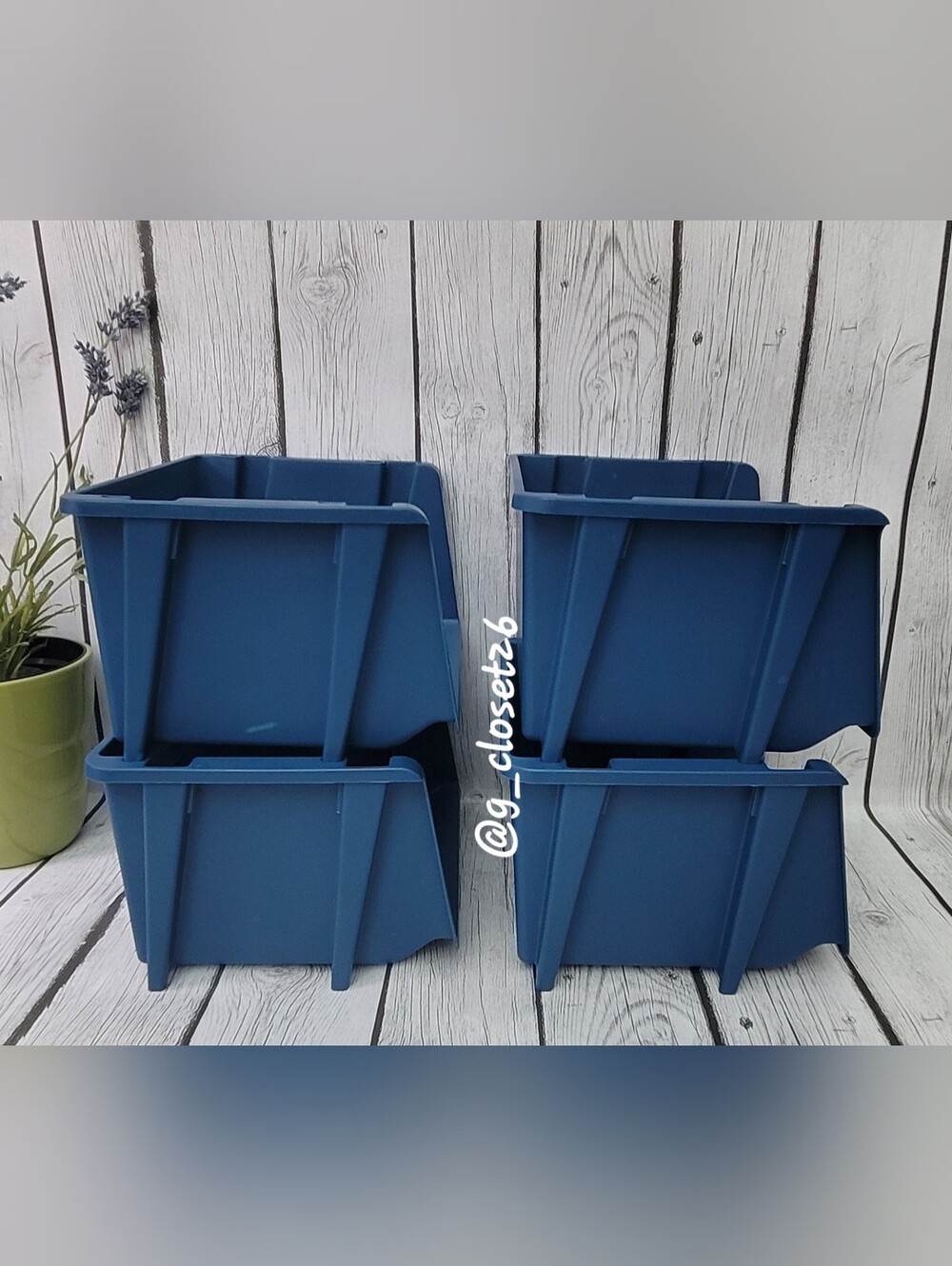 Stackable Mini Storage Bins by - Picture 3 of 8